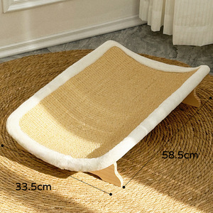 Planche à gratter pour chat tout en un planche à griffes sans perte de cheveux Jouet pour chat Bol surdimensionné Chaise longue Tapis en sisal Tapis à gratter pour chat - Product Image 1