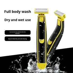 Afeitadora Eléctrica Recargable USB para <span class=keywords><strong>Hombre</strong></span>, Lavable, <span class=keywords><strong>de</strong></span> Cuerpo Completo, para Vello <span class=keywords><strong>de</strong></span> <span class=keywords><strong>Piernas</strong></span> y Rostro - Product Image 2