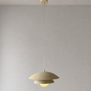 <b>Modern</b> Nordic Tiered Saucer Shape Hanging Pendant <b>Light</b> Metal Construction For Apartment <b>Kitchen</b> Dining Room Home Decoration - Product Image 5