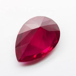 Laboratorio creado pera corte artificial ruby corindón piedra - Product Image 6