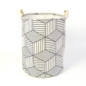 Panier à linge pliable en coton et lin Tianshan Shandong, modèle 20241216-2, sac de rangement pour la maison et l'hôtel, pour laver le linge sale - Product Image 4