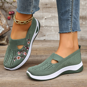 <span class=keywords><strong>Scarpe</strong></span> <span class=keywords><strong>Ortopediche</strong></span> da Passeggio per <span class=keywords><strong>Donna</strong></span>, Sneakers Traspiranti Intrecciate, Leggere, Antiscivolo, con Supporto per Arco Plantare, Slip-on - Product Image 2