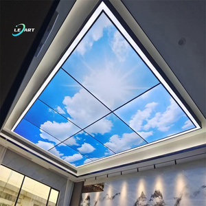 Leart gỗ trong nhà hạt trang trí 2x4 góc giả bầu trời thả PVC căng Trần gạch cho nhà bếp - Product Image 3