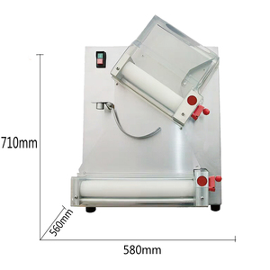 Fabrikpreis Bäckerei-Teigausrollmaschine <span class=keywords><strong>DR</strong></span>-1A 16-Zoll-Pizza-Teigausroller Maschine für Pizza-/Brotbacken - Product Image 2