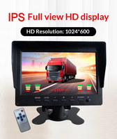 Écran LED 7 pouces, amplificateur de voiture, caméra embarquée avant et arrière 4K, autoradio Android, caméra de tableau de bord