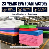 Feuille de mousse EVA en matière première pour fabricants d'équipements de yoga, densité 38-80 Shore C, non toxique, pour découpe et moulage, fourniture directe usine