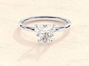 Personnalisé style classique coeur taille brillant moissanite bijoux de mariage femmes véritable solide 925 bague en argent pour femme - Product Image 3