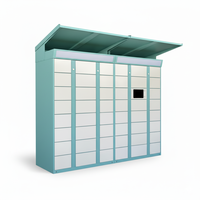 Casier intelligent moderne contrôlé par réseau pour le nettoyage à sec des vêtements, armoire de lavage en libre-service pour hôtels et écoles