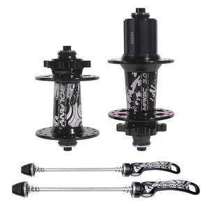 Moyeu de vélo de montagne Bolany 32H à dégagement rapide en alliage d'aluminium, frein à disque à six boulons, rouge et noir - Product Image 5