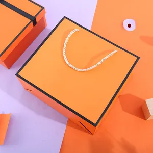 Caja de Regalo de Cartón Naranja Mate de Alta Gama 018 <span class=keywords><strong>para</strong></span> <span class=keywords><strong>Manualidades</strong></span> - Product Image 5
