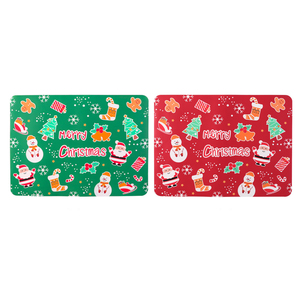 النمط الغربي الأوروبي نمط عيد الميلاد سيليكون تحديد الموقع رخيصة المنزل العزل الجدول الحصير الأطفال ودية وسادة حمراء - Product Image 3