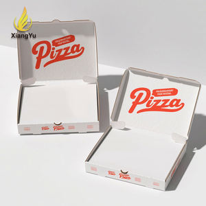 Boîte d'emballage en carton ondulé blanc épais personnalisée en gros pour <span class=keywords><strong>pizza</strong></span>, vente directe d'usine - Product Image 1