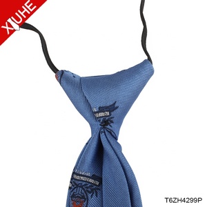 Tùy Chỉnh Polyester Pre-tied Vát Trường Cổ Tie Logo Thiết Kế Giá Rẻ Lười Biếng Logo Trẻ Em Cà Vạt Trường Tie - Product Image 6