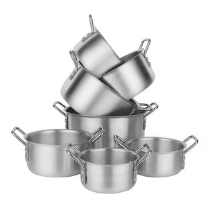 ชุดหม้อซุปอลูมิเนียมหนา14-26ซม. ชุดทำอาหารเจ็ดชิ้นดีไซน์ทันสมัย - Product Image 5