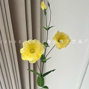 Fleur artificielle Lisianthus, branche unique, arrangement floral en soie pour la décoration intérieure et les accessoires de mariage - Product Image 5