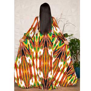 PASUXI 공장 사용자 정의 여름 새로운 쉬폰 롱 스커트 디지털 인쇄 패션 스타일 큰 스윙 스커트 원피스 여성 의류 - Product Image 6