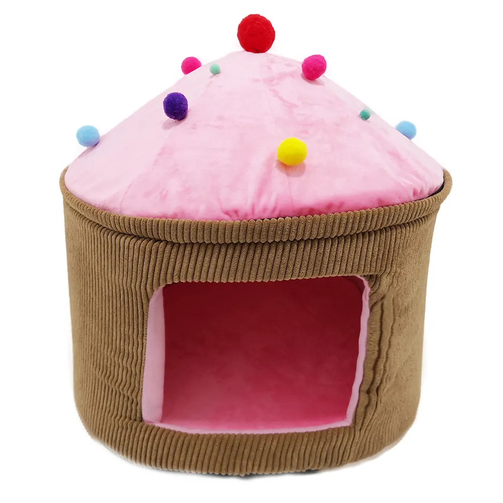 Yangyangpet Small Round Tipi Tent Dutch Indoor Pig Fleece Bedding Soft Guinea Pig Sleep House New Unique Cute Beds Polyester