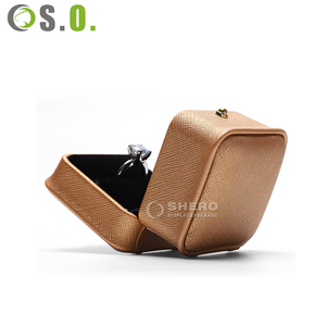 Boîtes à bijoux en PU personnalisables de luxe en gros pour un rangement et une présentation personnalisés - Product Image 3