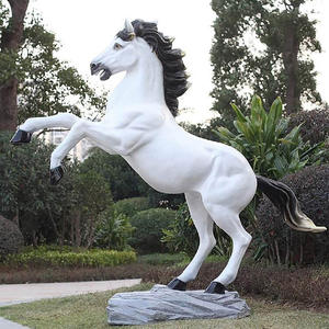 Statue de <span class=keywords><strong>cheval</strong></span> arabe en fibre de verre <span class=keywords><strong>blanc</strong></span> grandeur nature à vendre - Product Image 4