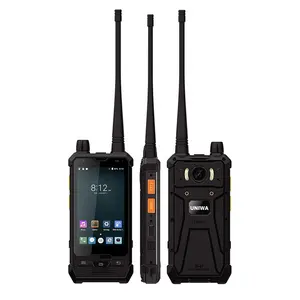 UNIWA P2 Plus IP67 Chống Thấm Nước Cấp Quân Sự Rugged Điện Thoại Thông Minh Android Zello 4 Wát UHF DMR Chế Độ Kép Walkie Talkie