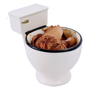 Proveedores al por mayor otra novedad 3D coofee personalizado taza de inodoro de cerámica de porcelana de forma única logotipo personalizado - Product Image 5