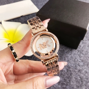 Orologio Unisex con Doppio Cerchio, Logo con Lettere e Diamanti, 38mm, Lusso Leggero, Movimento al Quarzo, Vendita Diretta dalla Fabbrica - Product Image 4