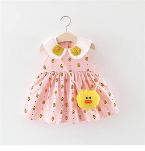 Vestidos de Fiesta de Moda de Estilo Europeo para Niñas, Vestidos de Dibujos Animados de Patos para Niñas - Product Image 2