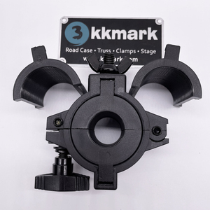 KKMark Black 1 Inch 1.5 Inch 2 Inch Adjustable Mounting Lighting Plastic 360 Degree Wrap Around O <strong>Clamp</strong> - Product Image 3