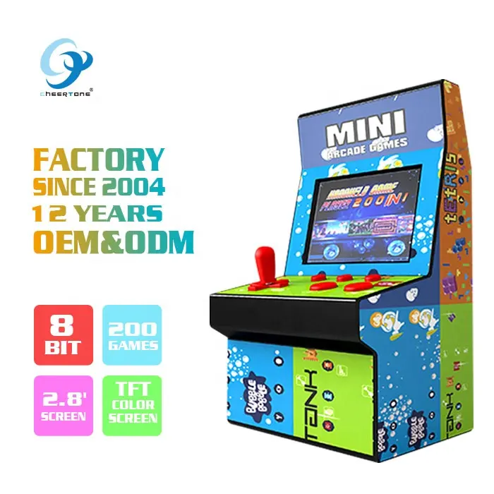 China Cheap Mini Arcade Machine Portable Hand Held Handy Handheld Retro 8 Bit Video Game Console Consol für Kids