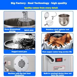 Thương mại 40L 20L 10L bánh chân không bánh máy tự động điện trứng Beater và hành tinh <span class=keywords><strong>Mixer</strong></span> - Product Image 5