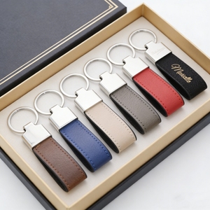 Llavero de cuero y metal Mingou personalizado al por mayor, duradero, con logotipo de marca de <span class=keywords><strong>coche</strong></span>, grabable con láser - Product Image 2