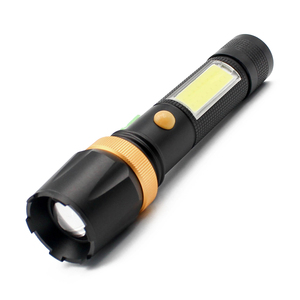 Biểu tượng tùy chỉnh nhôm <span class=keywords><strong>T6</strong></span> COB sạc đôi mặt <span class=keywords><strong>LED</strong></span> <span class=keywords><strong>Torch</strong></span> đuôi nam châm mạnh mẽ <span class=keywords><strong>Led</strong></span> đèn pin - Product Image 2