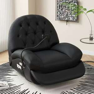 Fauteuil simple inclinable, convertible en lit, salon, luxe léger, petit espace, canapé cabine, fauteuil de jeu - Product Image 1