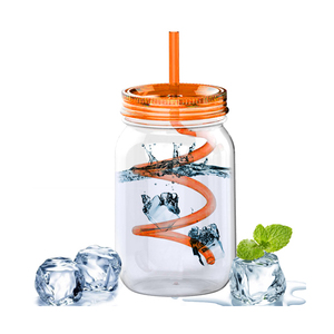 Gobelet en plastique AS à paroi simple de qualité alimentaire 500ML 720ML 920ML type Mason Jar - Product Image 6