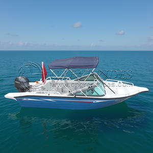 Bateau de pêche en aluminium de 16 pieds Conception de <span class=keywords><strong>coque</strong></span> ouverte Bateau à vitesse rapide et stable pour la mer et l'eau douce - Product Image 4