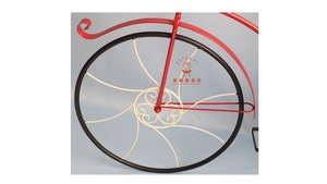 Firecore — support de vtt <span class=keywords><strong>en</strong></span> <span class=keywords><strong>fer</strong></span> et métal rouge, planteur <span class=keywords><strong>sur</strong></span> <span class=keywords><strong>pied</strong></span> pour bicyclette - Product Image 2
