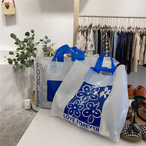 Sac d'emballage <span class=keywords><strong>en</strong></span> <span class=keywords><strong>plastique</strong></span> PVC <span class=keywords><strong>personnalisé</strong></span> avec votre propre logo, sacs de shopping pour vêtements - Product Image 2