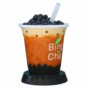 Tùy chỉnh đồ uống cửa hàng trang trí tác phẩm điêu khắc và đồ trang trí sợi thủy tinh nhựa cốc cà phê Crafted hiện vật - Product Image 5