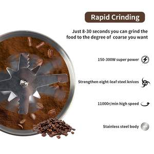 Moulin à café électrique portable pour la maison, blender personnel avec tasse, cafetière manuelle, machine à moudre les grains de café - Product Image 3