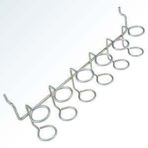 Support de rangement pour outils à main en métal noir robuste à plusieurs fentes pour atelier - Product Image 1