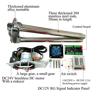 Mecanismo <span class=keywords><strong>de</strong></span> puerta <span class=keywords><strong>de</strong></span> torniquete <span class=keywords><strong>de</strong></span> trípode automático inteligente, embrague <span class=keywords><strong>de</strong></span> dientes más grande, <span class=keywords><strong>silencio</strong></span> anticolisión y sin desgaste abrasivo, comunicación RS485 - Product Image 2