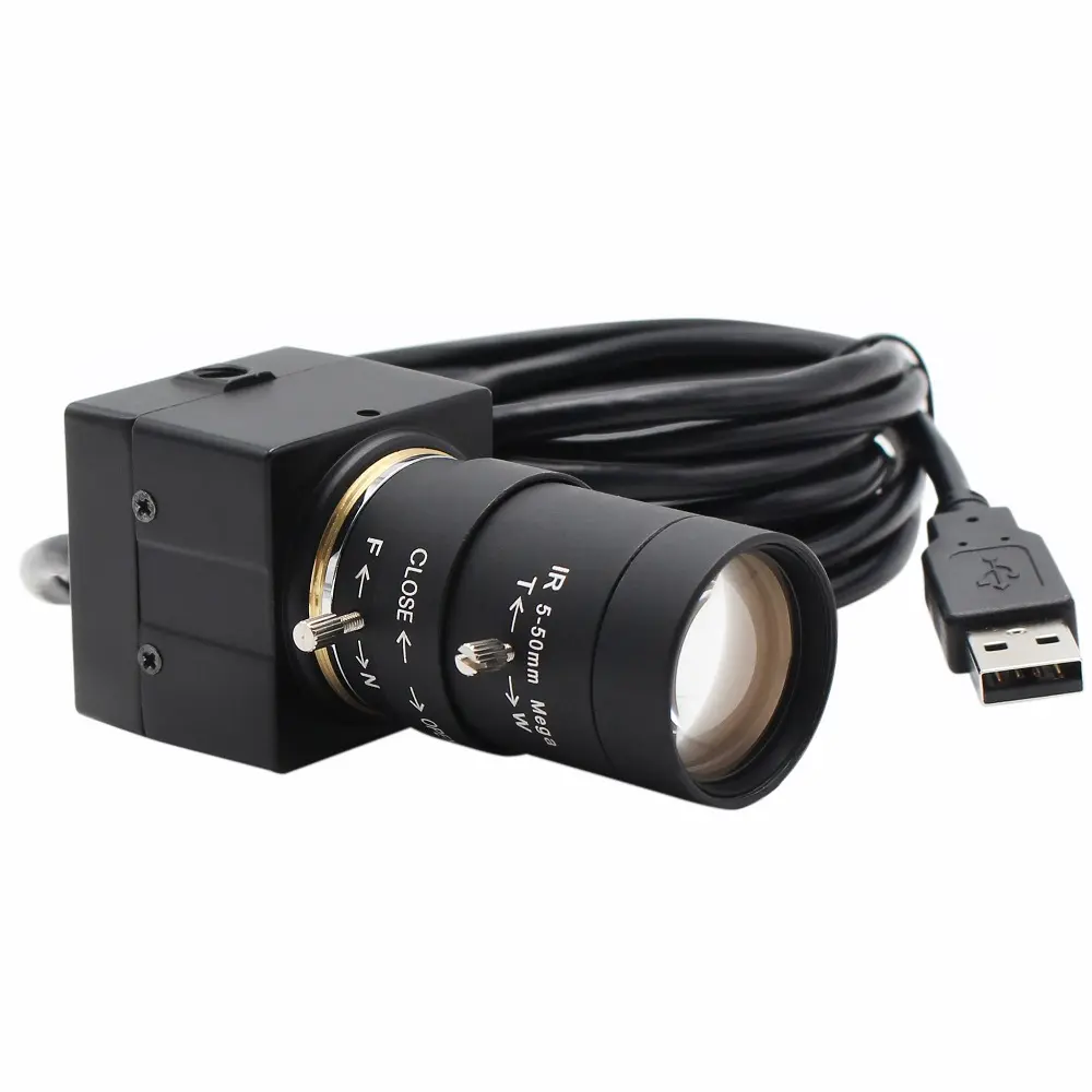 5〜50mmの手動フォーカスレンズグローバルシャッターを備えたELP720PUSBカメラ60fps高フレームレートAR0144白黒画像HD Webカメラ