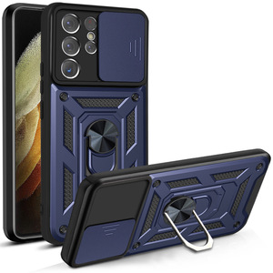 Coque de protection pour téléphone portable en TPU/PC moulé par injection, design blindé, avec fenêtre coulissante, pour S25/S24 Ultra/S23 Plus/S21 FE - Product Image 3