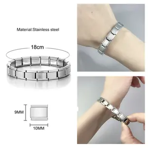 1 pezzo Trendy italiano ciondoli bracciale 26 A-Z inglese lettera nome personalizzato fai da te gioielli regalo bracciale a catena gioielli - Product Image 6