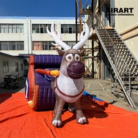 Nouveaux produits de noël personnalisés en usine, événements de noël, décoration gonflable cerf animal mascotte ballon