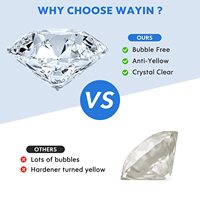 Kit de résine époxy à durcissement UV cristal clair colle activée solaire transparente UV résine prémélangée pour la fabrication de bijoux durcissement 100gFast