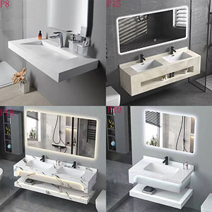 Mueble de baño con <span class=keywords><strong>lavabo</strong></span> integrado de doble capa de cerámica para Baño - Product Image 4