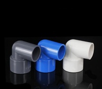 Sambungan Pipa UPVC Plastik Berkualitas Tinggi dengan Harga Kompetitif, Fitting Pipa Air Standar DIN 90 Derajat