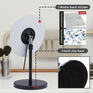 Nouveauté, miroir de table de forme ovale, miroir de courtoisie de maquillage de bureau en métal pour cadeau - Product Image 4