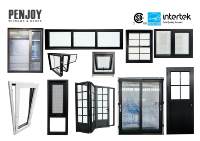 Ventana Corredera Vertical Moderna PENJOY, Insonorizada, de Vidrio Templado, con Diseño de Rejillas Flexibles para Uso Exterior